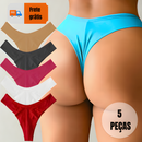 KIT 10 Calcinhas Empina Bumbum Fio Dental Duplo Conforto Sensual Sem Costura no Bumbum