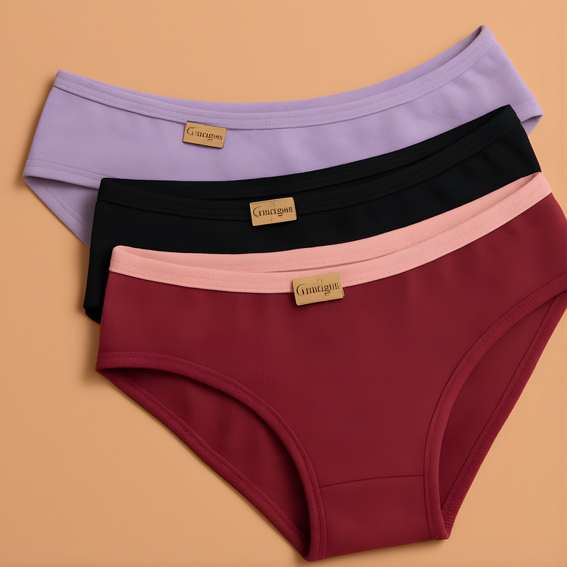 Kit 7 Calcinha Pala Dupla Segura Barriga Pós Parto Cós Alto Microfibra Conforto