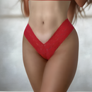 Kit 2 Calcinha Tanga Fio Dental Promoção 100% Renda Com Forro De Algodão