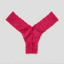 Kit 2 Calcinha Tanga Fio Dental Promoção 100% Renda Com Forro De Algodão