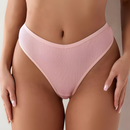 Kit 10 Calcinha Fio Dental Feminina Canelado Forro de Algodão