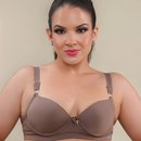 kit c/3 Sutiã Básico Reforçado de Microfibra Com Bojo do P ao GG PROMOÇÃO