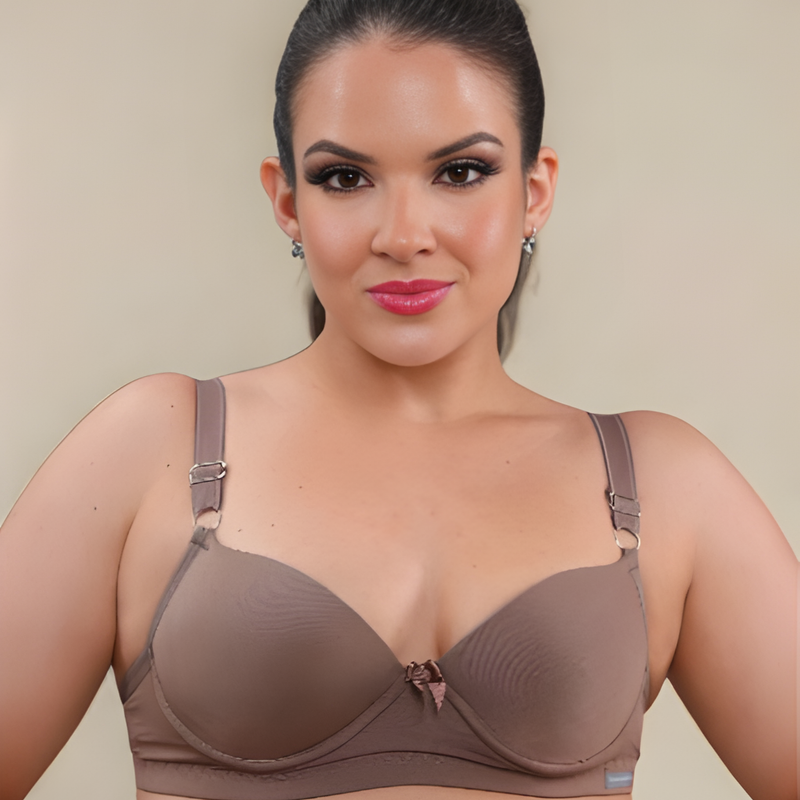 kit c/3 Sutiã Básico Reforçado de Microfibra Com Bojo do P ao GG PROMOÇÃO