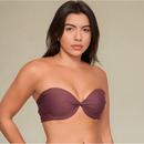 Sutia Nayane Rodrigues Tomara que Caia com Bojo e Aro Liso de Alta Sustentacao Push Up Confortavel