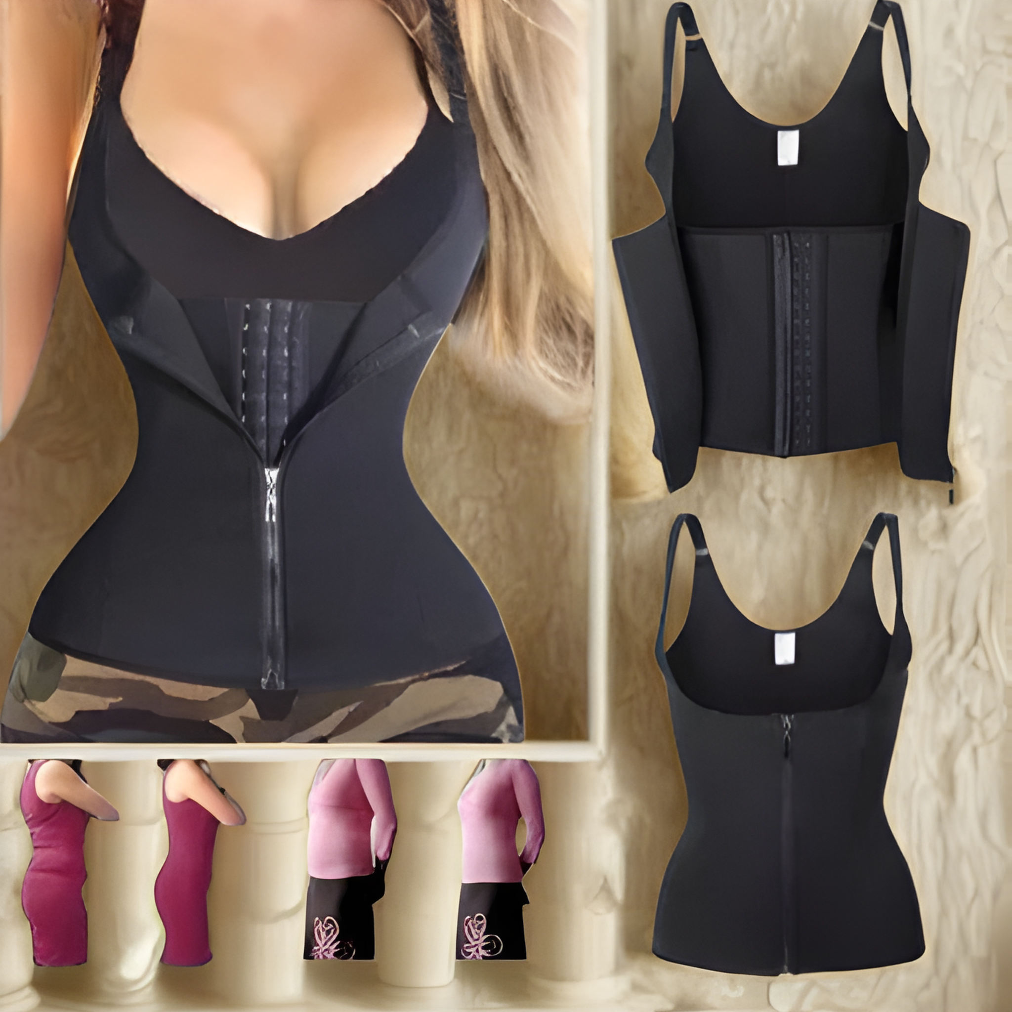 Coleção Double Sculpt — Cinta Modeladora com Alça