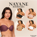 Sutia Nayane Rodrigues Tomara que Caia com Bojo e Aro Liso de Alta Sustentacao Push Up Confortavel