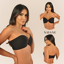 Sutia Nayane Rodrigues Tomara que Caia com Bojo e Aro Liso de Alta Sustentacao Push Up Confortavel