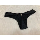 KIT COM 2 Tanga Giovana com pingente de coelhinho fio dental feita em malha fria atacado revenda promoçao