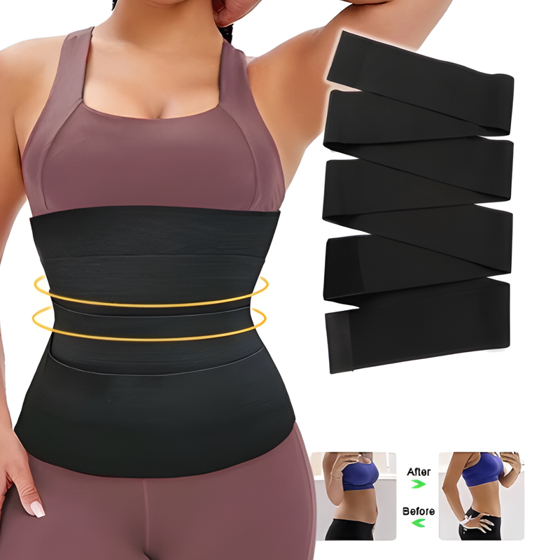 Cinta Modeladora 5 Metros Faixa Abdominal Pos Parto Alta Compressao Redutora de Medidas Cintura