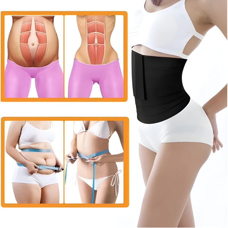 Cinta Modeladora 5 Metros Faixa Abdominal Pos Parto Alta Compressao Redutora de Medidas Cintura