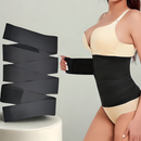 Cinta Modeladora INVISÍVEL Faixa Cintura Queima Gordura Preta Wrap Waist Trainer Tape