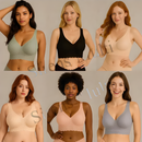 KIT até 3 Sutiã Super Confortável 3D Top CORES ALEATÓRIAS Sem Costura Bojo Removível Renda