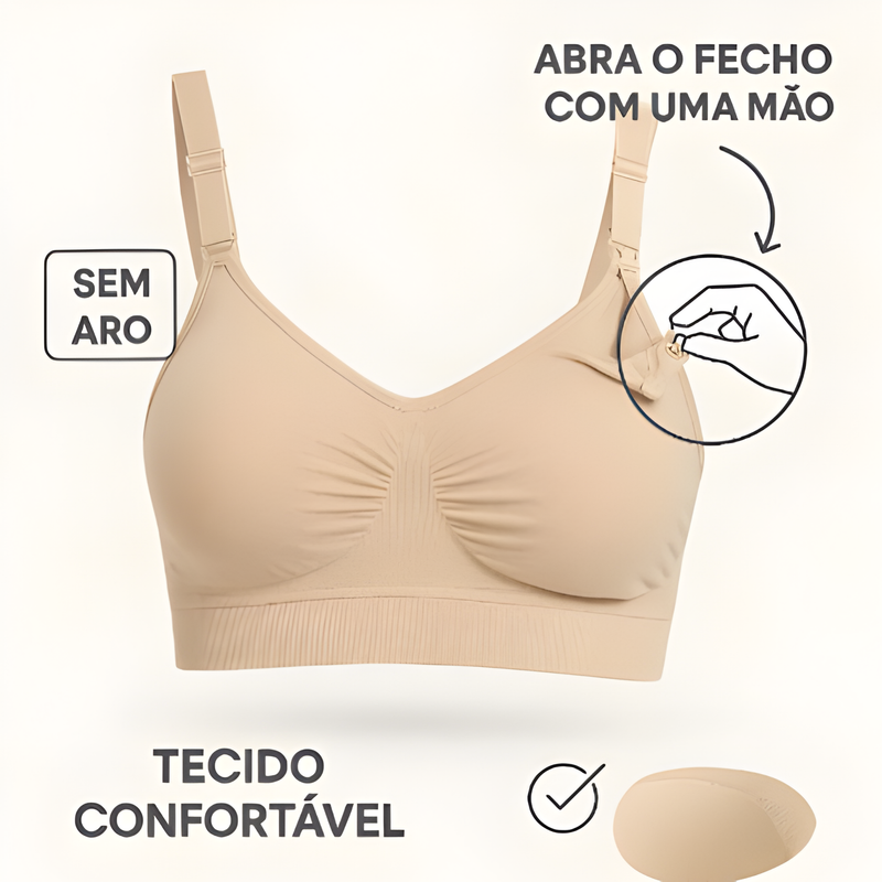 Kit Sutiã Amamentação PLUS SIZE Confortável Macio e Sem Aro - Toque Suave - Prático e Ajustável - Conforto de Mãe