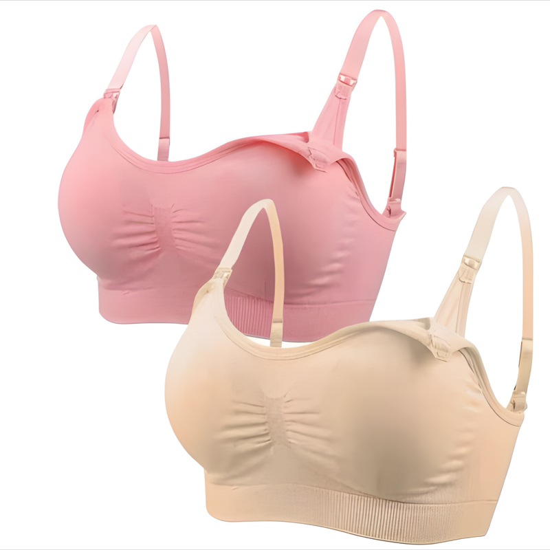 Kit Sutiã Amamentação PLUS SIZE Confortável Macio e Sem Aro - Toque Suave - Prático e Ajustável - Conforto de Mãe