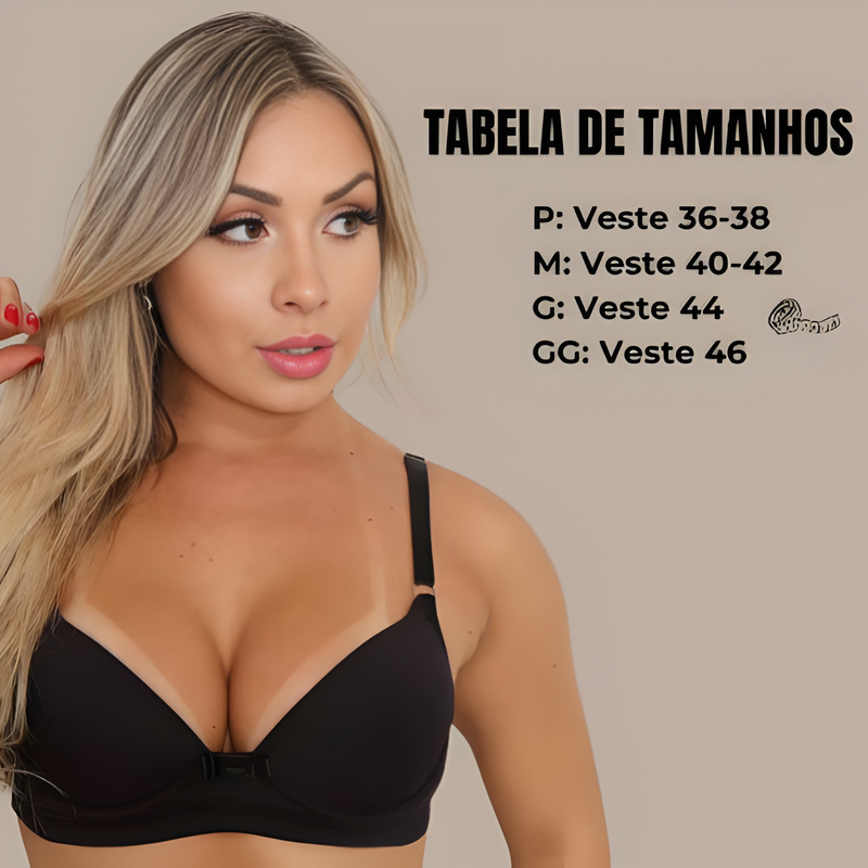 kit com até 3 Sutiã Básico Reforçado de Microfibra Com Bojo do P ao GG PROMOÇÃO