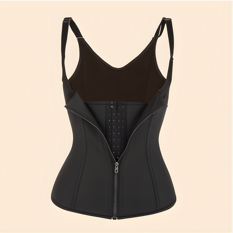 Cinta Modeladora Corpete Feminino Afina Cintura Reduz Medidas Treino Ajustável Com Alça