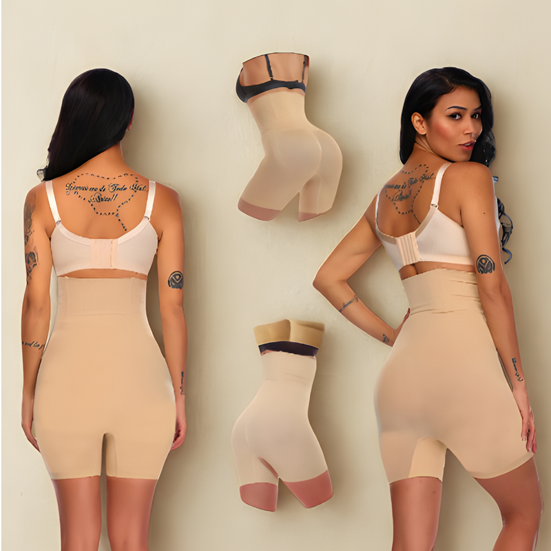 Cinta Shorts Modeladora 4 Barbatanas de AÇO Compressão