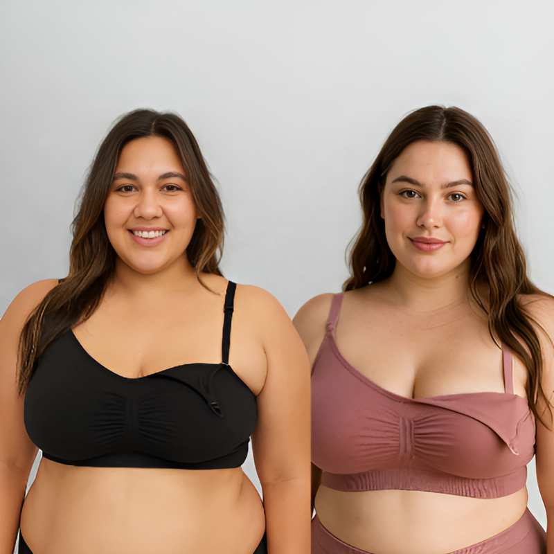 Kit 2 Sutiã Amamentação Plus Size Bojo Removível Reforçado Gestante Pós Parto - KT2.9009185