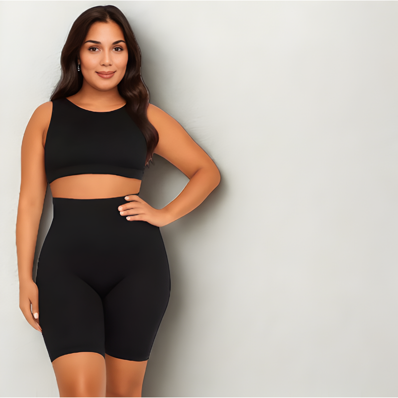 Cinta Shorts Modeladora 4 Barbatanas de AÇO Compressão