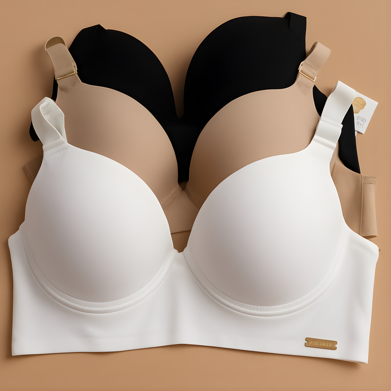 Kit com 2 Sutiã, Reforçado Básico Microfibra com Bojo Direto Da Fábrica