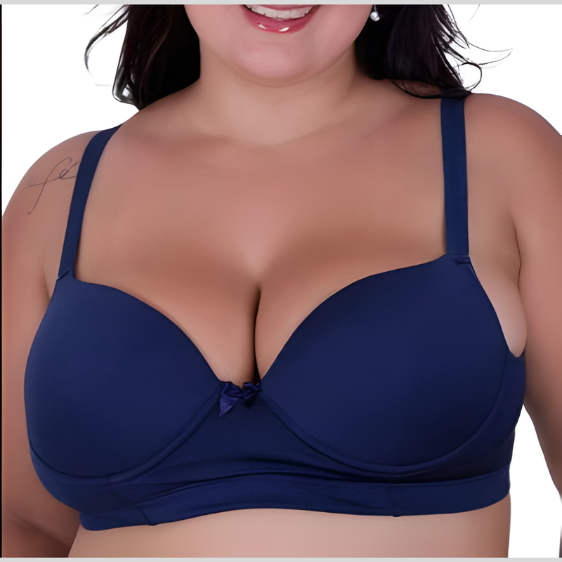 Sutiã Plus Size Com Bojo Alça Reforçada 48 ao 54 Lingerie Confortável Ajustável Barato Respirável