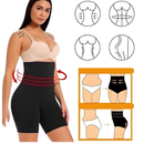 Cinta Modeladora Shorts Alta Compressão Discreta com 4 Barbatanas