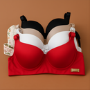 Kit com 2 Sutiã, Reforçado Básico Microfibra com Bojo Direto Da Fábrica