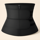 Cinta Modeladora corset Abdominal Feminina Redutora Afina Cintura Espartilho Ajustavel Dupla C/Zíper