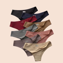 Kit Calcinhas Tanga Confortável Não Marca Na Roupa Poliamida Leve