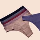 Kits Calcinhas Canelada Corte a Laser Sem Costura Conforto Poliamida Lingerie Importada Tanga