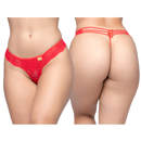 Calcinha Sexy Fio Dental Em Renda Com Strappy Laços Tanga Lingerie Ref 308