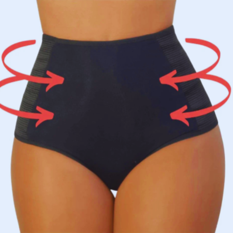 Calcinha Cinta modeladora e compressão cós Alto Segura Barriga Pós Operatório