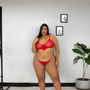 Lingerie Plus Size de Tule transparente Com aro Conjunto Calcinha fio dental Plus Size Sexy e Sutiã