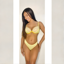 KIT COM 3 Conjunto de lingerie calcinha e sutiã sexys