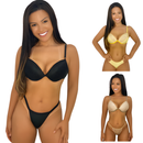 KIT COM 3 Conjunto de lingerie calcinha e sutiã sexys