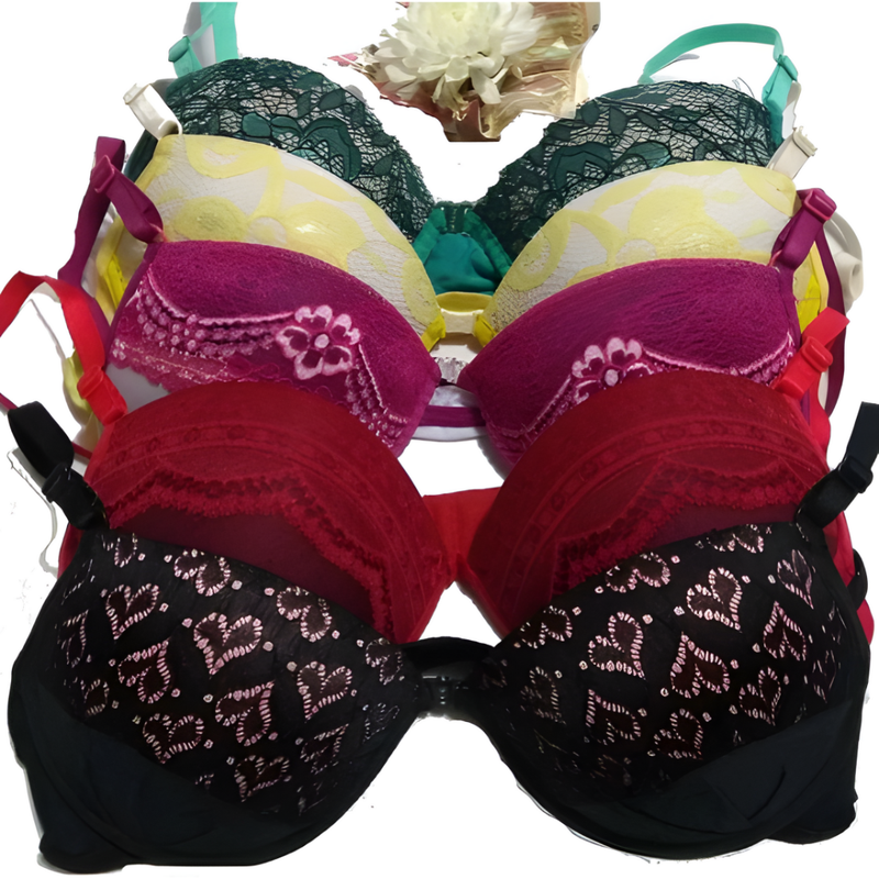 KIT COM 3 Conjunto de lingerie calcinha e sutiã sexys