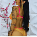 Conjunto Lingerie Bicolor  Neon Sexy Duda