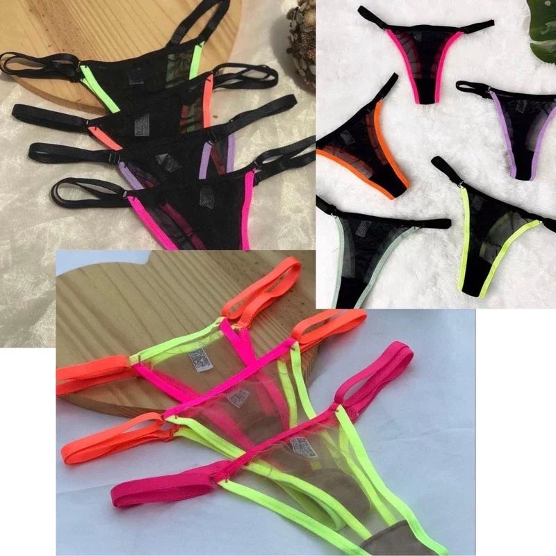 Coleção Neon Desire — Kit com 5 Calcinhas