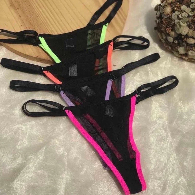Coleção Neon Desire — Kit com 5 Calcinhas