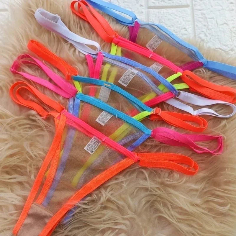 Coleção Neon Desire — Kit com 5 Calcinhas